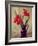 Amaryllis Lillies, in a Dark Glass Jug-Albert Williams-Framed Giclee Print