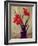 Amaryllis Lillies, in a Dark Glass Jug-Albert Williams-Framed Giclee Print