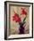 Amaryllis Lillies, in a Dark Glass Jug-Albert Williams-Framed Giclee Print