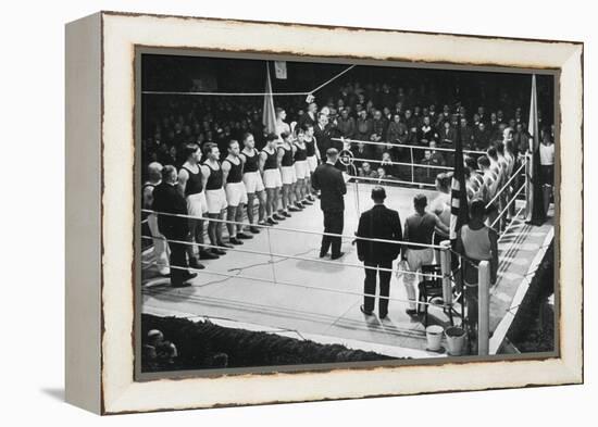 Amateur Boxing Competition Between Germany and Poland, 1936-null-Framed Premier Image Canvas