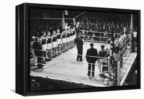 Amateur Boxing Competition Between Germany and Poland, 1936-null-Framed Premier Image Canvas