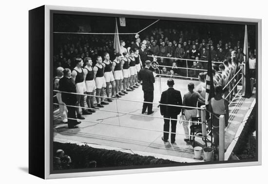 Amateur Boxing Competition Between Germany and Poland, 1936-null-Framed Premier Image Canvas