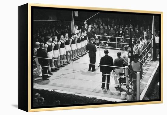 Amateur Boxing Competition Between Germany and Poland, 1936-null-Framed Premier Image Canvas