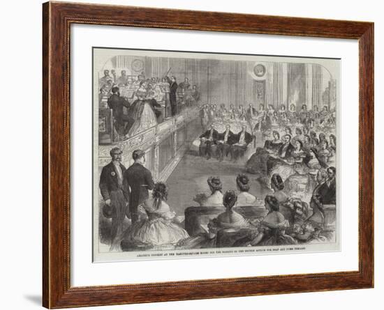 Amateur Concert at the Hanover-Square Rooms for the Benefit of the British Asylum for Deaf and Dumb-null-Framed Giclee Print