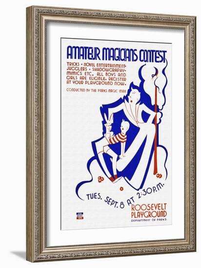 Amateur Magicians Contest-null-Framed Art Print