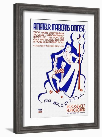 Amateur Magicians Contest-null-Framed Art Print