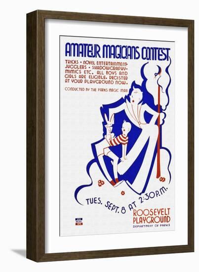 Amateur Magicians Contest-null-Framed Art Print