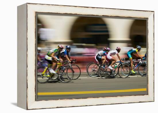 Amateur Men Bicyclists competing in the Garrett Lemire Memorial Grand Prix National Racing Circu...-null-Framed Premier Image Canvas