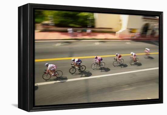 Amateur Men Bicyclists competing in the Garrett Lemire Memorial Grand Prix National Racing Circu...-null-Framed Premier Image Canvas