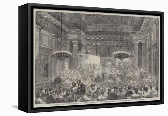 Amateur Performance by Nobility and Gentry at Freemasons' Hall-null-Framed Premier Image Canvas