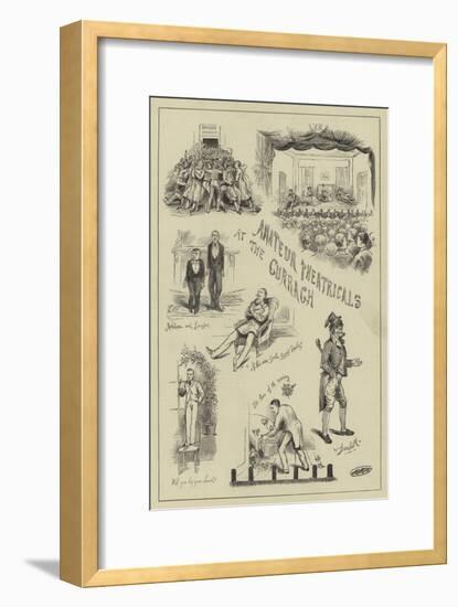 Amateur Theatricals at the Curragh-null-Framed Giclee Print