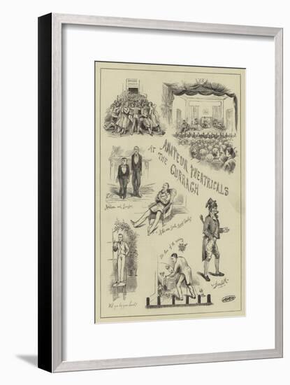 Amateur Theatricals at the Curragh-null-Framed Giclee Print