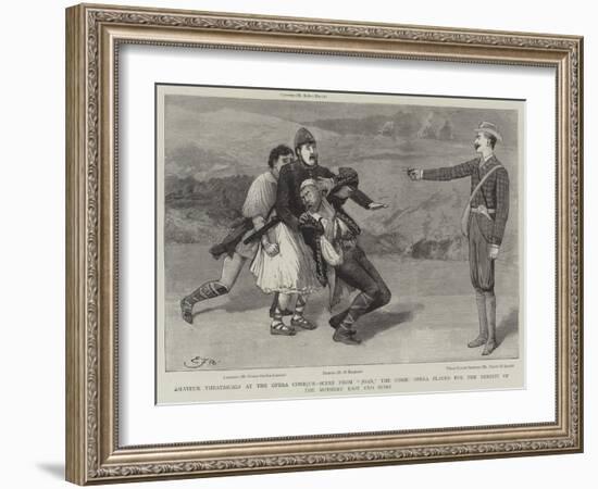 Amateur Theatricals at the Opera Comique-Edward Frederick Brewtnall-Framed Giclee Print