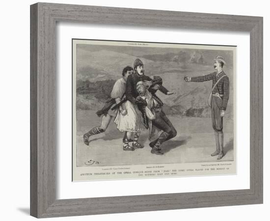 Amateur Theatricals at the Opera Comique-Edward Frederick Brewtnall-Framed Giclee Print