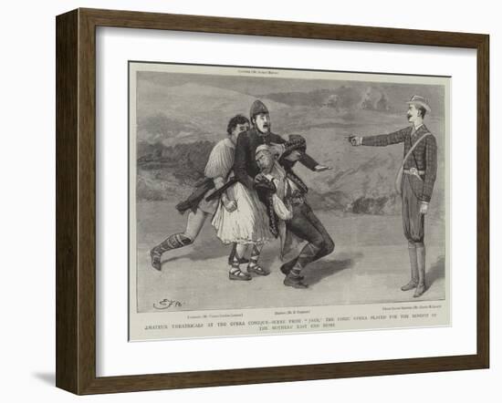 Amateur Theatricals at the Opera Comique-Edward Frederick Brewtnall-Framed Giclee Print