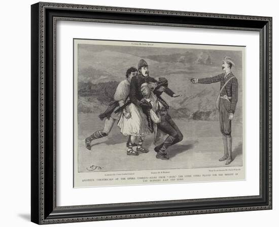 Amateur Theatricals at the Opera Comique-Edward Frederick Brewtnall-Framed Giclee Print