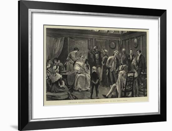 Amateur Theatricals, Finishing Touches in the Green-Room-Joseph Nash-Framed Giclee Print