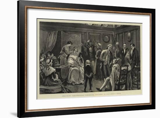 Amateur Theatricals, Finishing Touches in the Green-Room-Joseph Nash-Framed Giclee Print