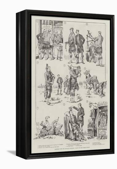 Amateurs with the Highland Bagpipes-Evelyn Stuart Hardy-Framed Premier Image Canvas