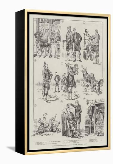 Amateurs with the Highland Bagpipes-Evelyn Stuart Hardy-Framed Premier Image Canvas