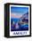 Amazing Amalfi Coast At Sunset - Retro Poster-Markus Bleichner-Framed Stretched Canvas