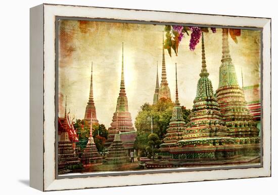 Amazing Bangkok - Artwork In Painting Style-Maugli-l-Framed Stretched Canvas