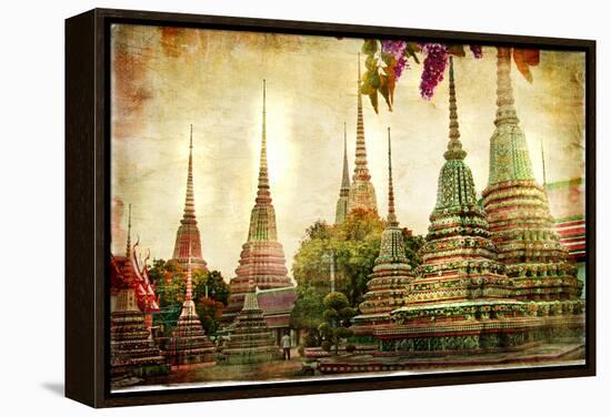 Amazing Bangkok - Artwork In Painting Style-Maugli-l-Framed Stretched Canvas