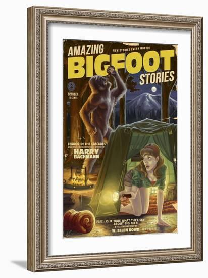 Amazing Bigfoot Stories-Lantern Press-Framed Art Print