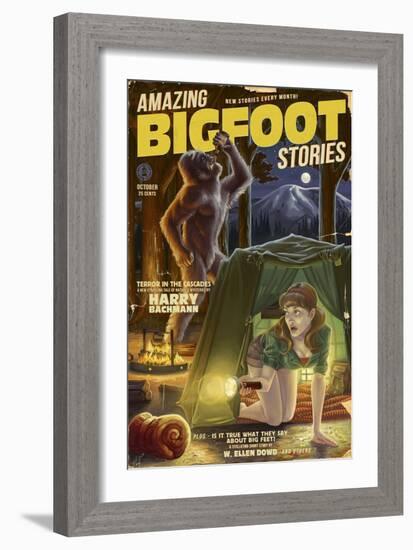 Amazing Bigfoot Stories-Lantern Press-Framed Art Print