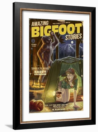 Amazing Bigfoot Stories-Lantern Press-Framed Art Print