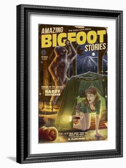 Amazing Bigfoot Stories-Lantern Press-Framed Art Print