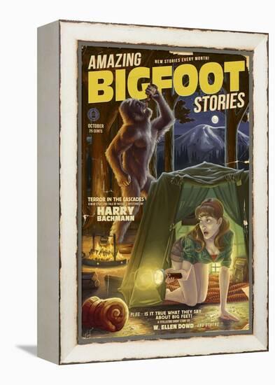 Amazing Bigfoot Stories-Lantern Press-Framed Stretched Canvas