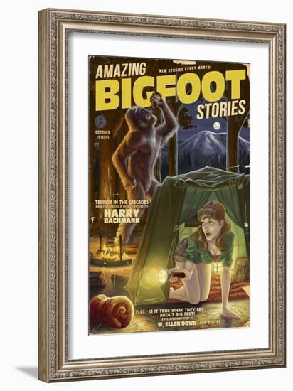 Amazing Bigfoot Stories-Lantern Press-Framed Premium Giclee Print