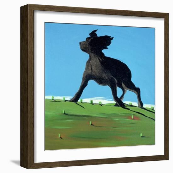 Amazing Black Dog, 2000-Marjorie Weiss-Framed Giclee Print