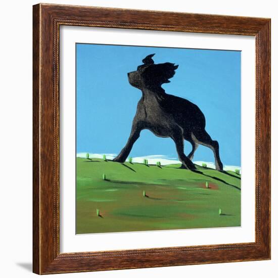 Amazing Black Dog, 2000-Marjorie Weiss-Framed Giclee Print