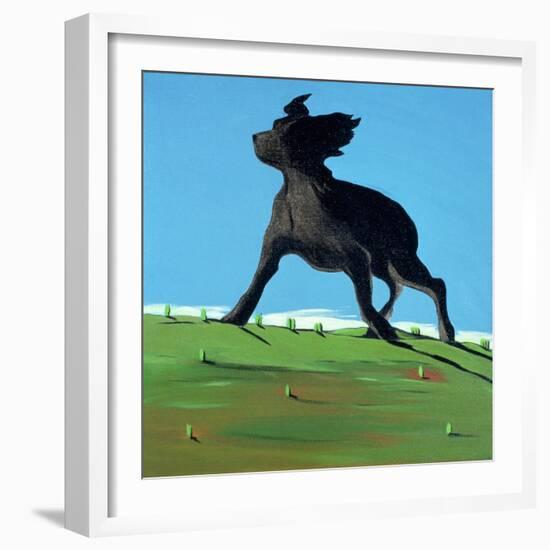 Amazing Black Dog, 2000-Marjorie Weiss-Framed Giclee Print