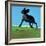 Amazing Black Dog, 2000-Marjorie Weiss-Framed Giclee Print