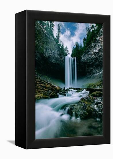 Amazing Mount Hood Waterfall, Tamanawas Falls, National Forest Oregon-Vincent James-Framed Premier Image Canvas