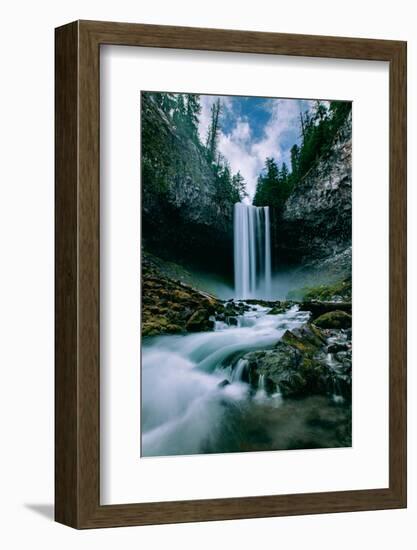 Amazing Mount Hood Waterfall, Tamanawas Falls, National Forest Oregon-Vincent James-Framed Photographic Print