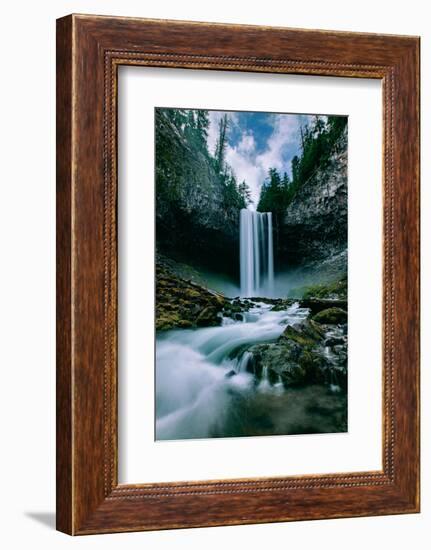 Amazing Mount Hood Waterfall, Tamanawas Falls, National Forest Oregon-Vincent James-Framed Photographic Print