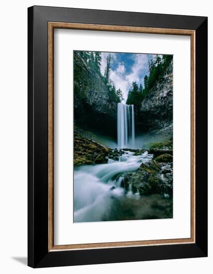 Amazing Mount Hood Waterfall, Tamanawas Falls, National Forest Oregon-Vincent James-Framed Photographic Print