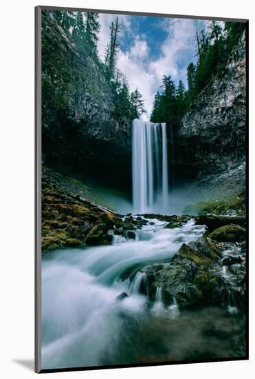 Amazing Mount Hood Waterfall, Tamanawas Falls, National Forest Oregon-Vincent James-Mounted Photographic Print