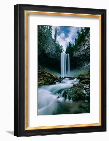 Amazing Mount Hood Waterfall, Tamanawas Falls, National Forest Oregon-Vincent James-Framed Photographic Print