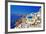 Amazing Santorini - Travel In Greek Islands Series-Maugli-l-Framed Art Print