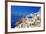 Amazing Santorini - Travel In Greek Islands Series-Maugli-l-Framed Art Print