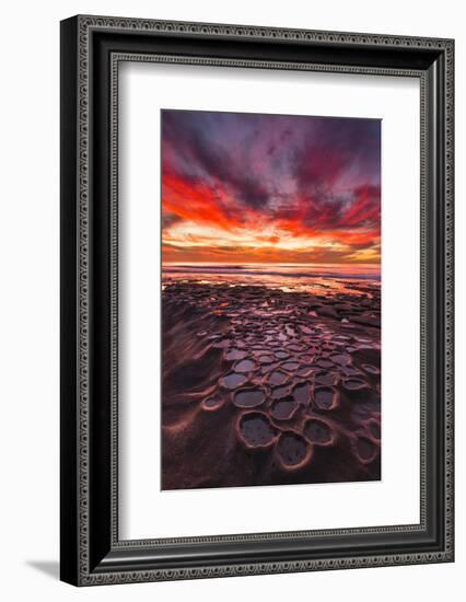 Amazing Sunset at the Tide Pools in La Jolla, Ca-Andrew Shoemaker-Framed Photographic Print