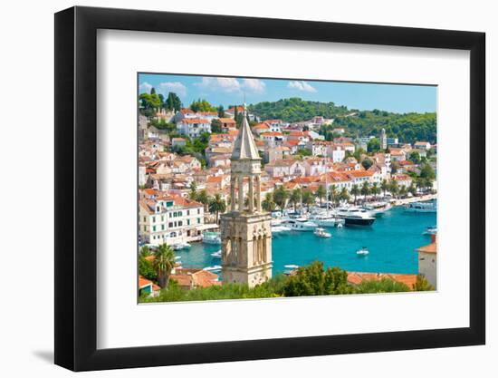 Amazing Town of Hvar Harbor-xbrchx-Framed Photographic Print