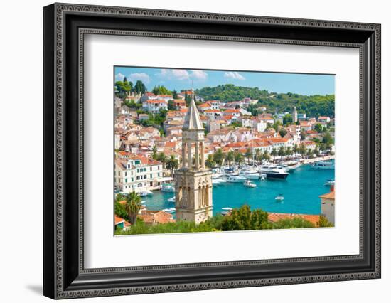 Amazing Town of Hvar Harbor-xbrchx-Framed Photographic Print