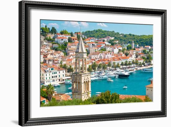 Amazing Town of Hvar Harbor-xbrchx-Framed Photographic Print