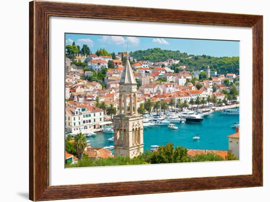 Amazing Town of Hvar Harbor-xbrchx-Framed Photographic Print